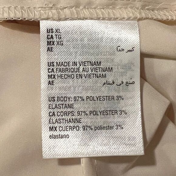 Bar III Womens Bow-Tie Long-Sleeve Blouse Flax Suit Separate Extra Large NWT - Picture 7 of 9